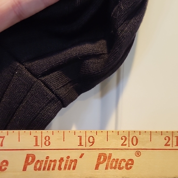 Old Navy Black Ribbed Long Sleeve Belted Dress Collared Women's size XL - Picture 8 of 9